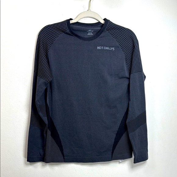 (A1) Hot Chillys Women's 3D Knit Crew Midweight Slim Fit Undershirt, XL, Grey - Picture 2 of 12